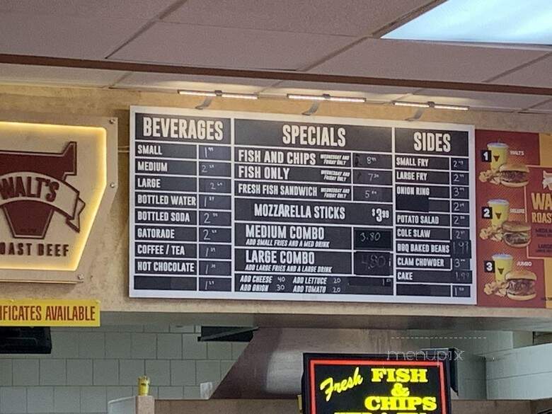 Walt's Roast Beef - Pawtucket, RI menu_pic