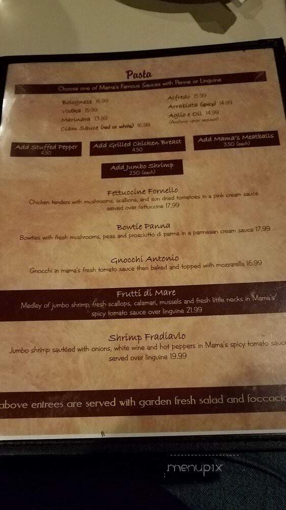 II Fornello - North Providence, RI menu_pic