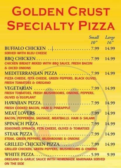 Golden Crust Pizza - Providence, RI menu_pic