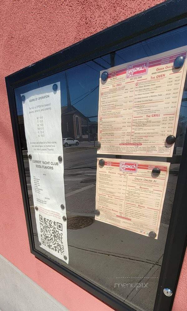 Sandwich Hut - Providence, RI menu_pic