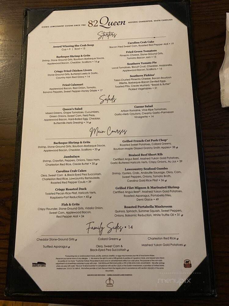 82 Queen - Charleston, SC menu_pic