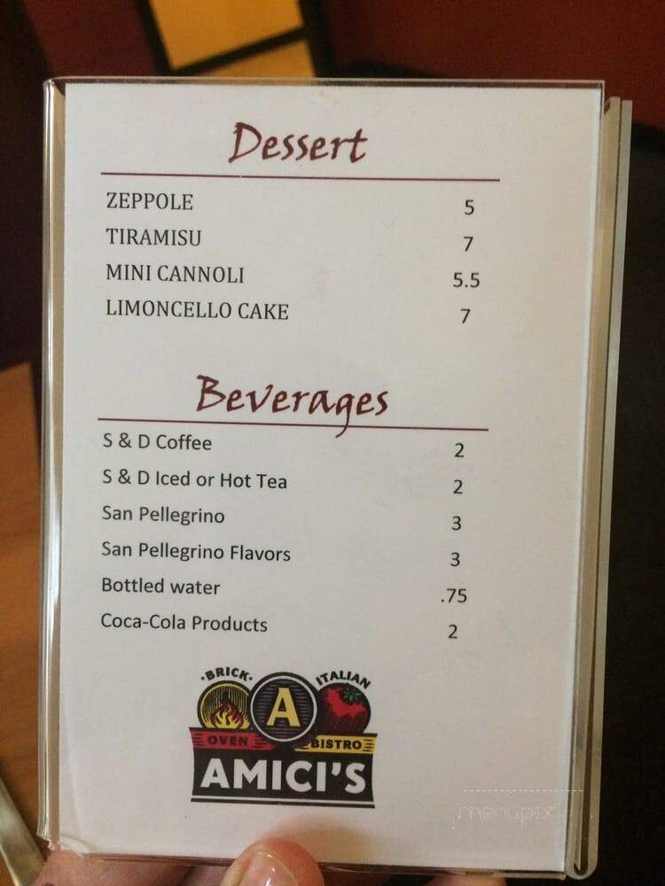 Amicis Brick Oven Pizza - Myrtle Beach, SC menu_pic