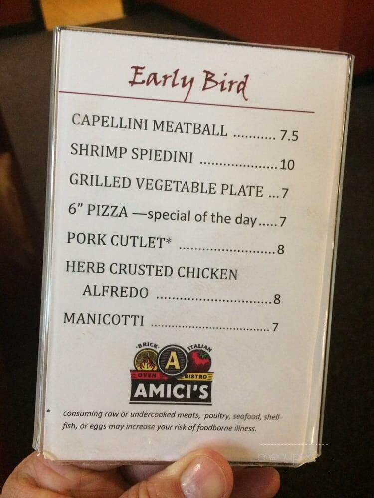 Amicis Brick Oven Pizza - Myrtle Beach, SC menu_pic