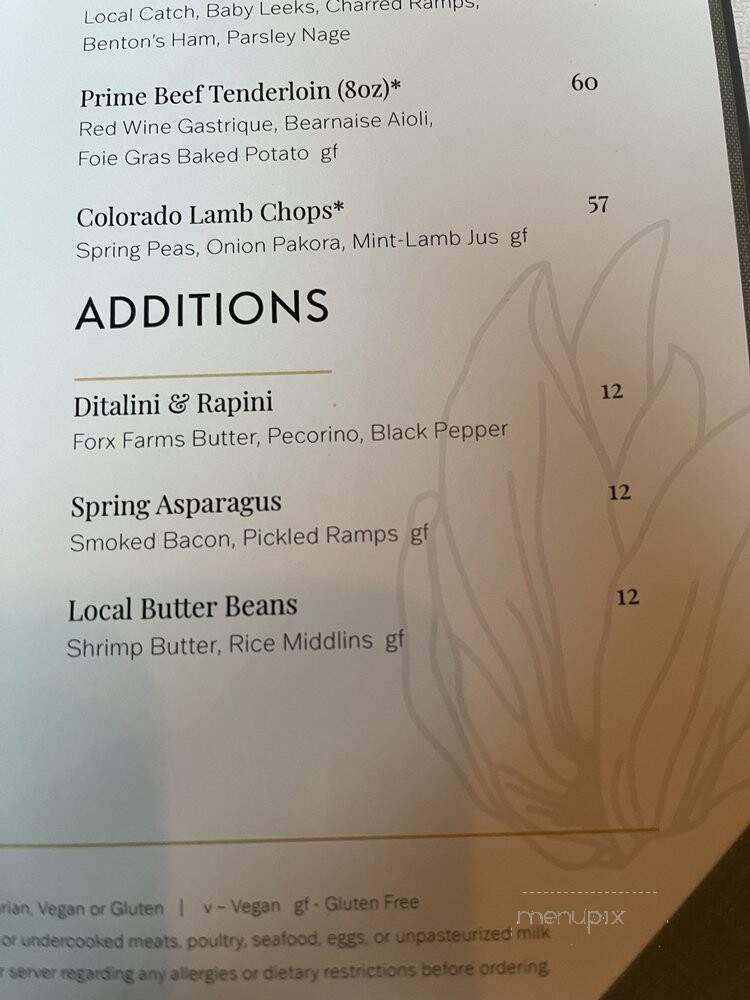 Charleston Grill - Charleston, SC menu_pic