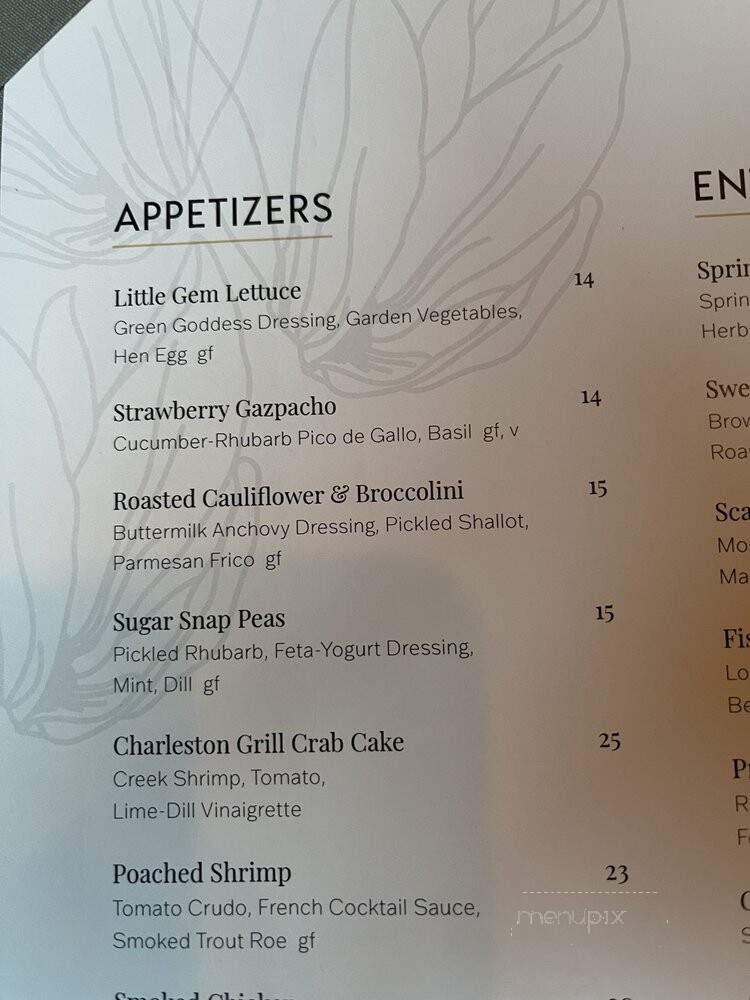 Charleston Grill - Charleston, SC menu_pic