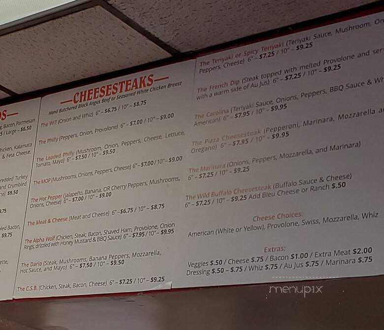 Cheese Steak Factory - Surfside Beach, SC menu_pic