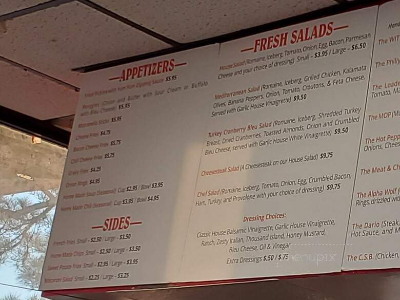 Cheese Steak Factory - Surfside Beach, SC menu_pic