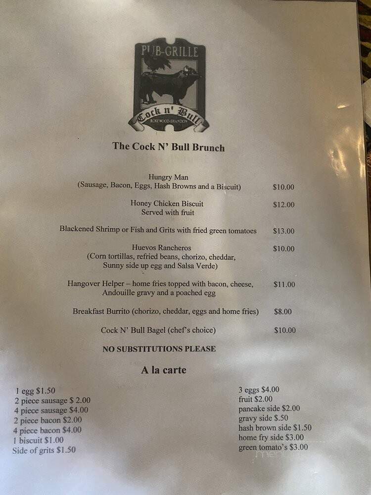 Cock & Bull Pub Grill - Columbia, SC