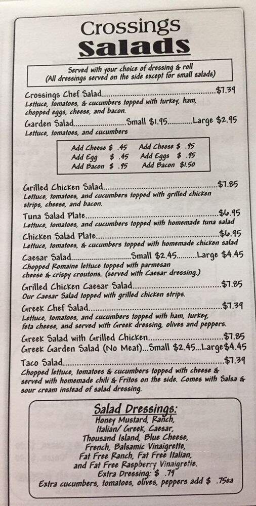 Crossings Deli - Columbia, SC menu_pic