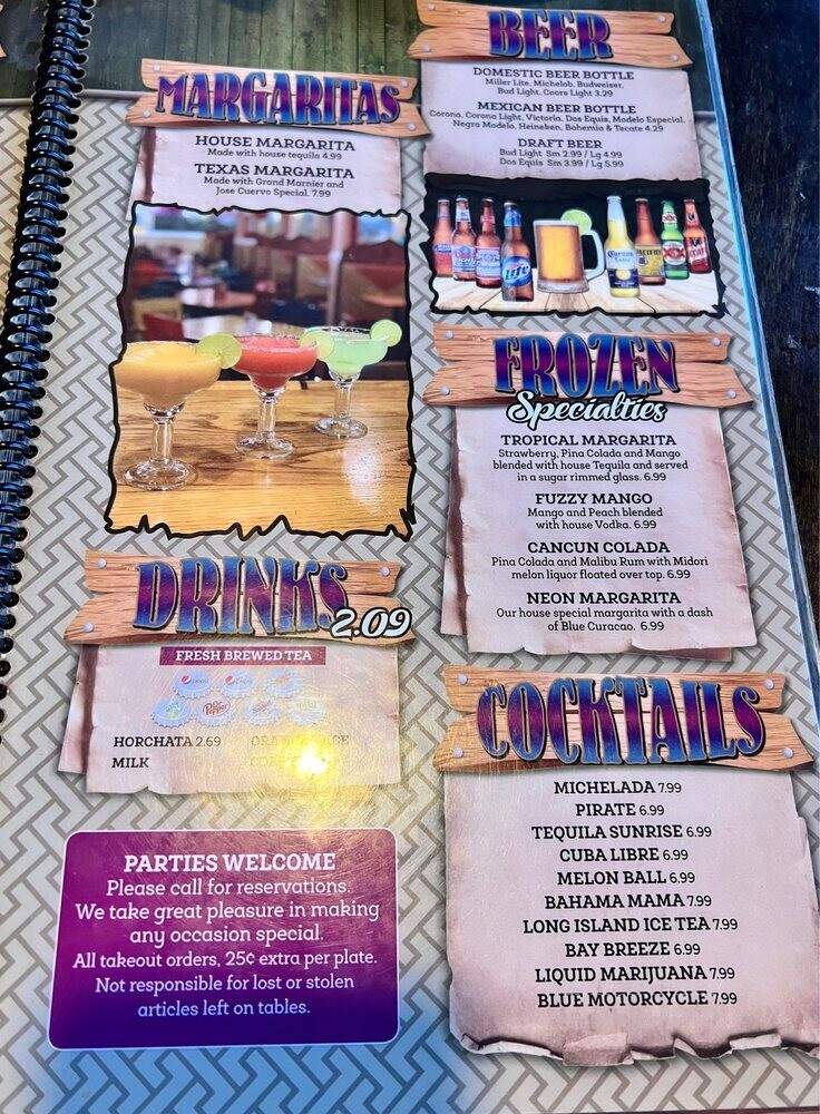 Del Sol Mexican Restaurant - Dillon, SC menu_pic