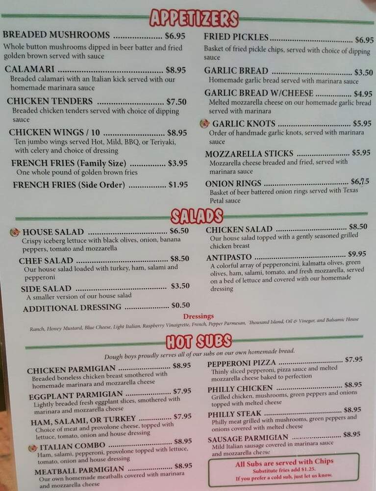 Dough Boys Ny Style Pizza - Myrtle Beach, SC menu_pic