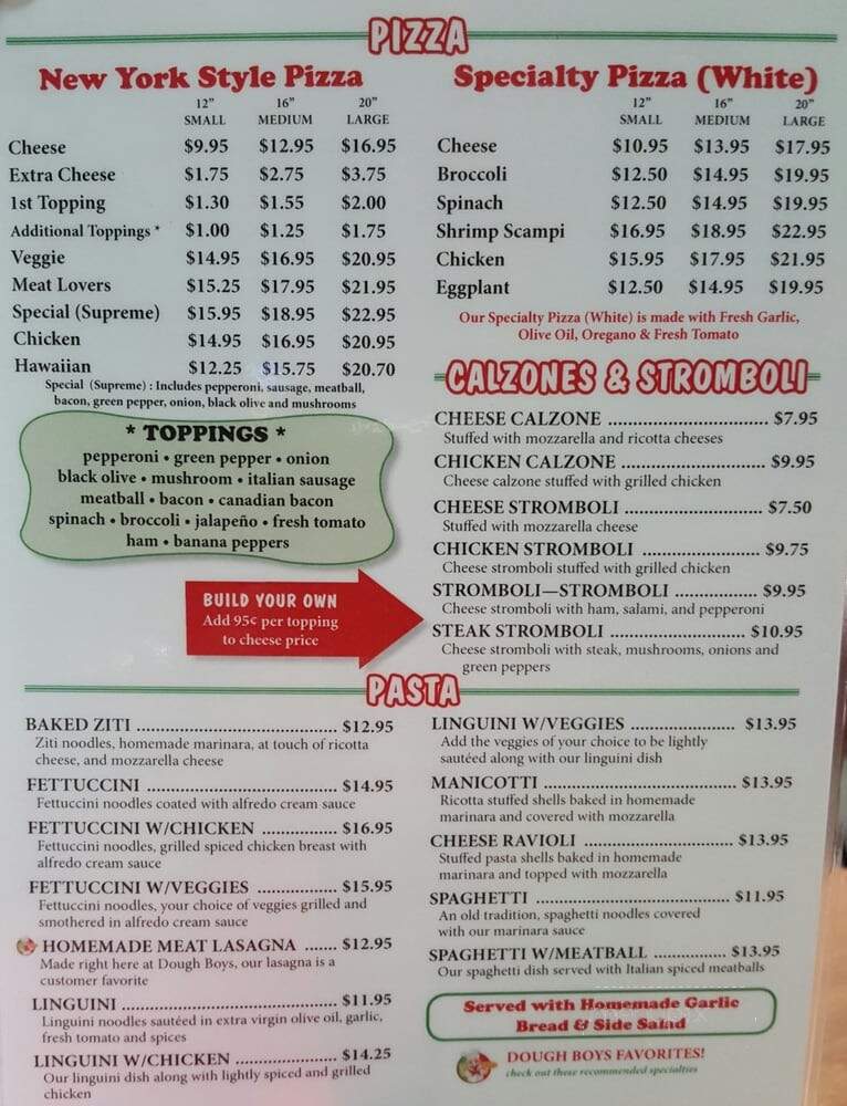Dough Boys Ny Style Pizza - Myrtle Beach, SC menu_pic