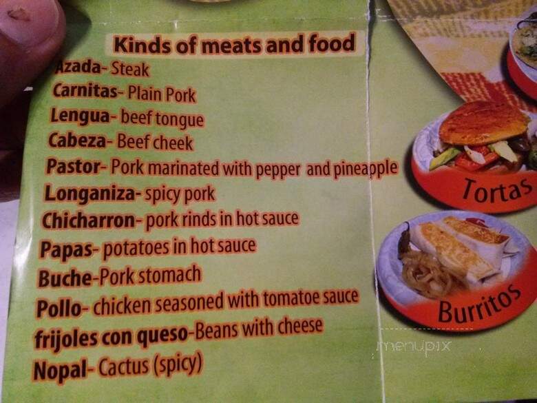 El Alteno - Summerville, SC menu_pic