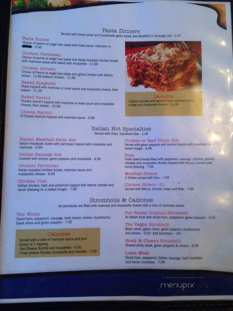 Ferrando's Italian Pizzeria - Aiken, SC menu_pic