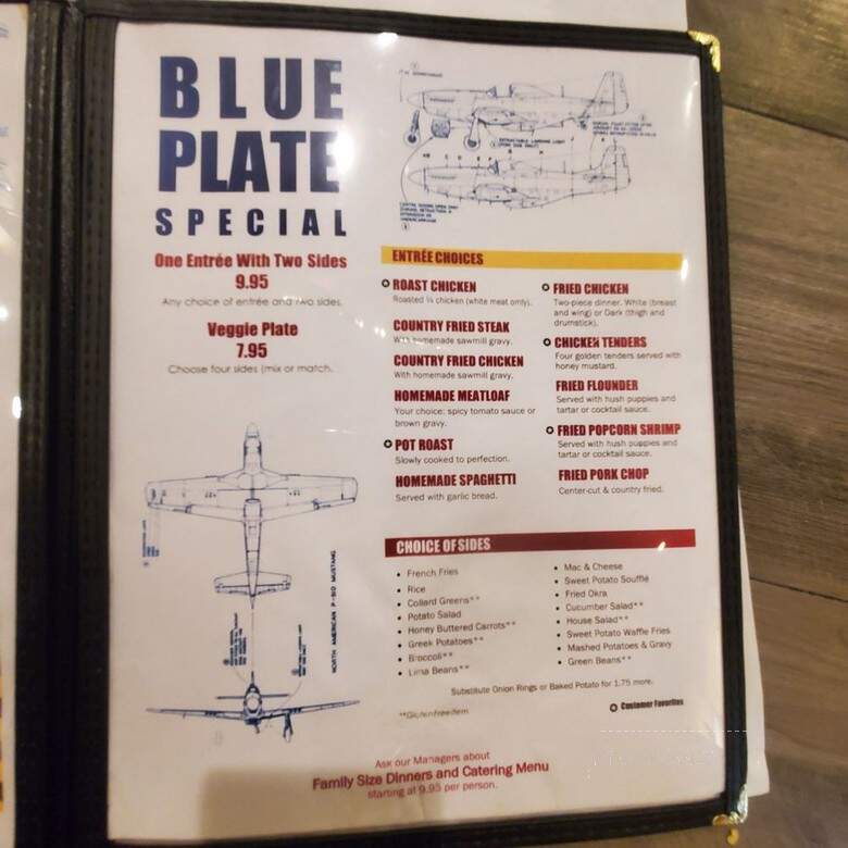 Flight Deck Restaurant - Lexington, SC menu_pic