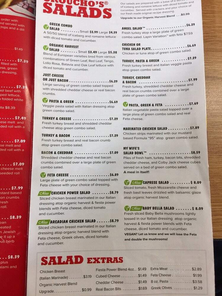 Groucho's Of Lake Carolina - Columbia, SC menu_pic