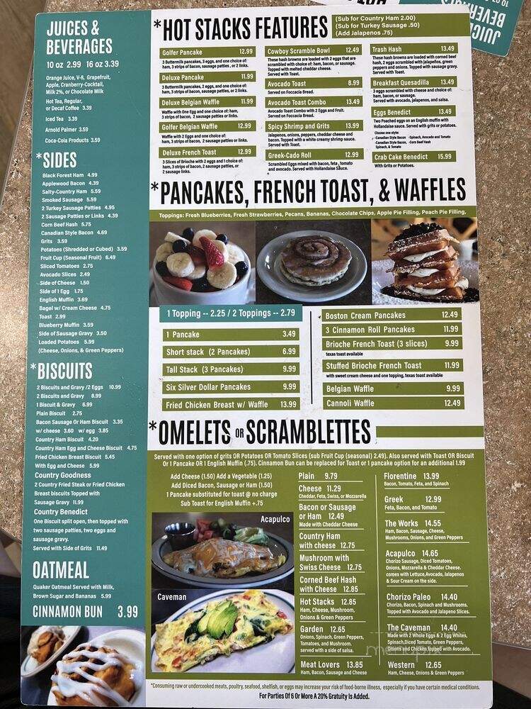 Hot Stacks - North Myrtle Beach, SC menu_pic