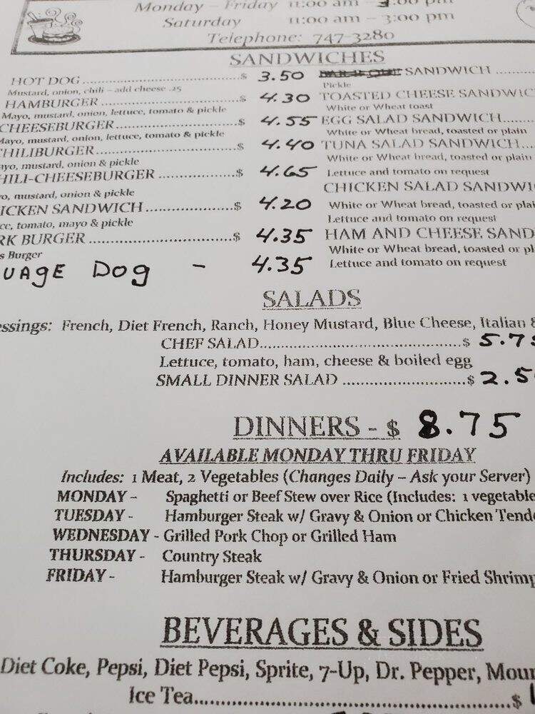 Idle Hour - North Charleston, SC menu_pic