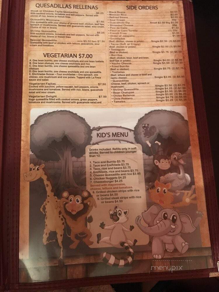La Cinco - Easley, SC menu_pic