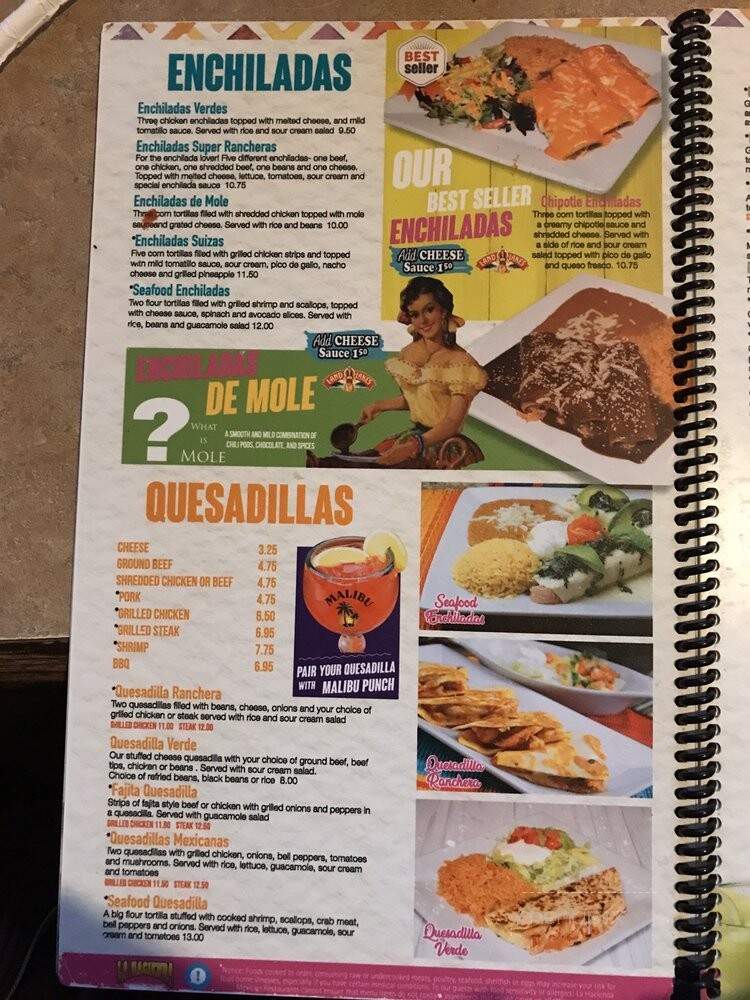 La Hacienda Mexican Restaurant - Summerville, SC menu_pic