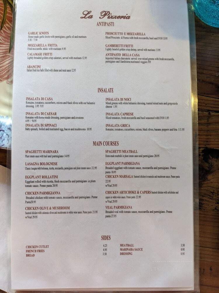 La Pizzeria At Northcut Mall - Mount Pleasant, SC menu_pic