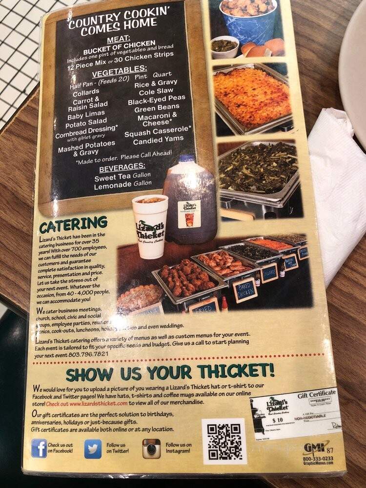 Lizard's Thicket Restaurant - Columbia, SC