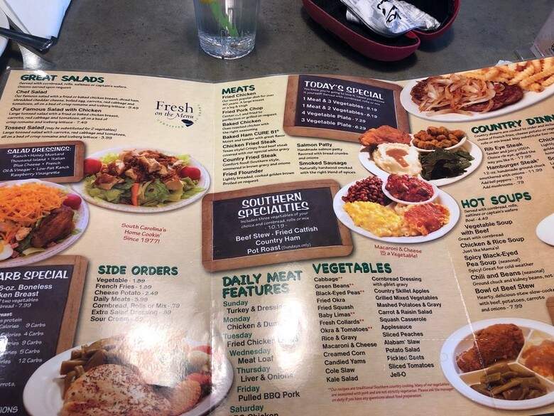 Lizard's Thicket Restaurant - Columbia, SC menu_pic