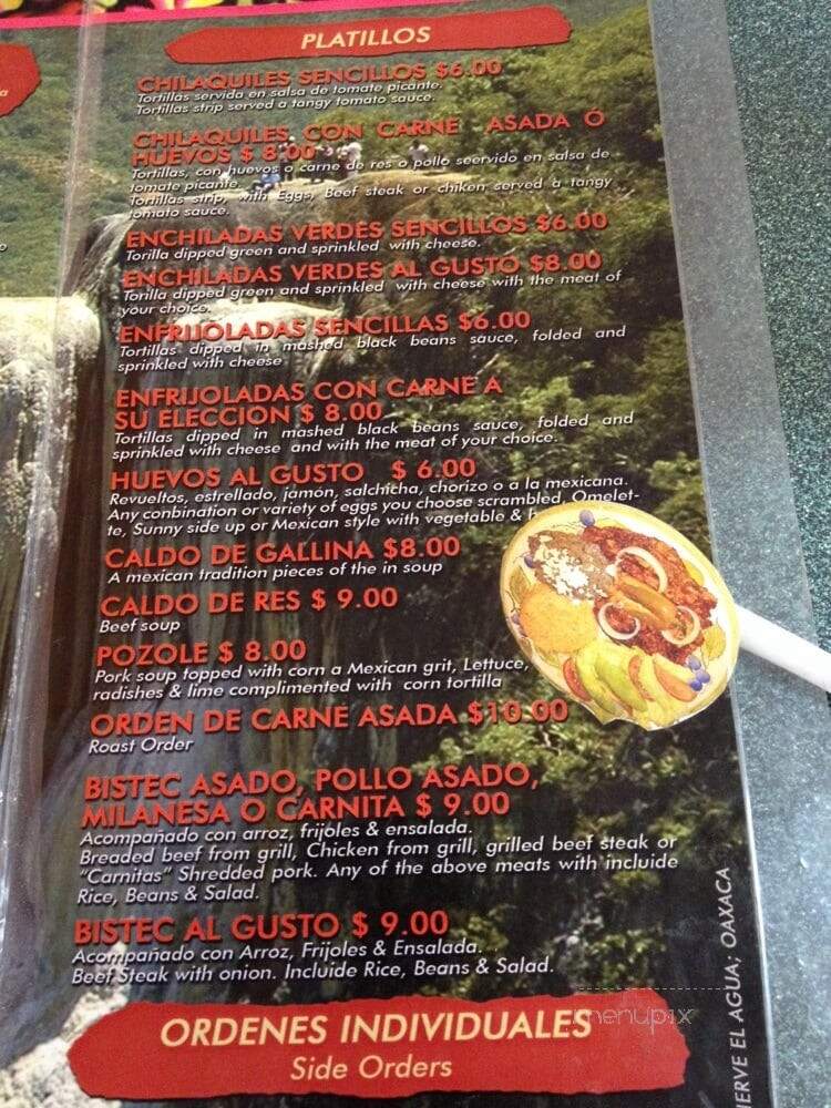 Los Parados - Charleston, SC menu_pic