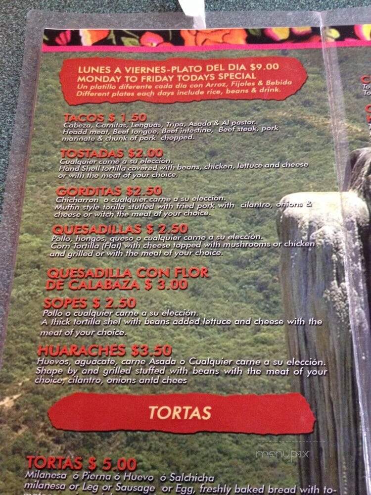 Los Parados - Charleston, SC menu_pic