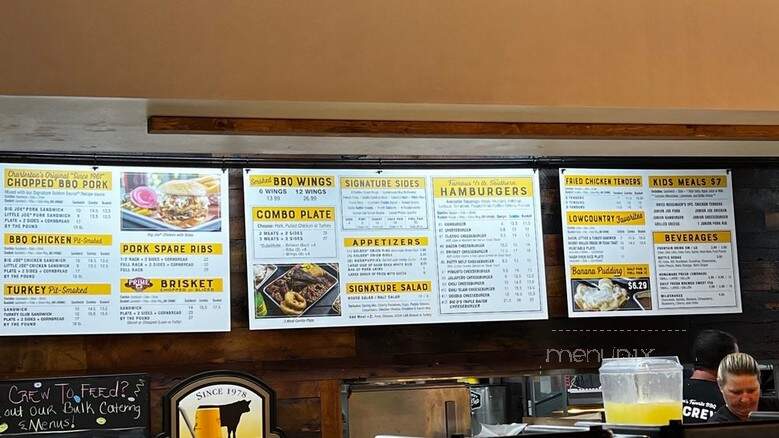 Melvin's Southern Bbq & Ribs - Charleston, SC menu_pic