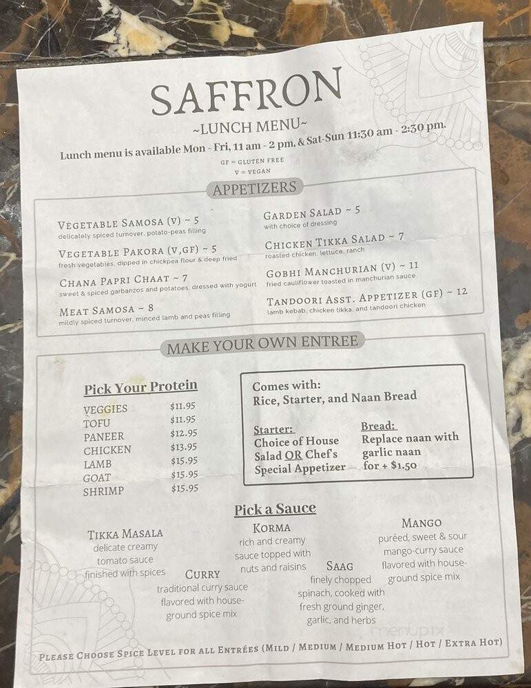 Saffron Indian Cuisine - Greenville, SC