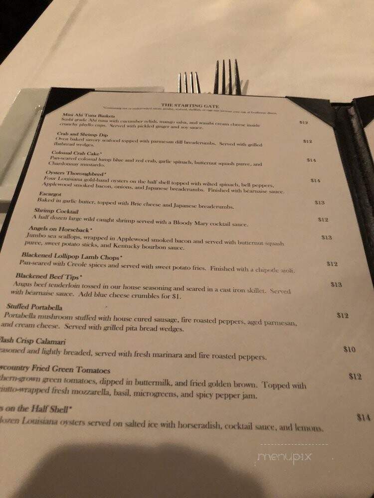 Thoroughbreds Restaurant - Myrtle Beach, SC menu_pic