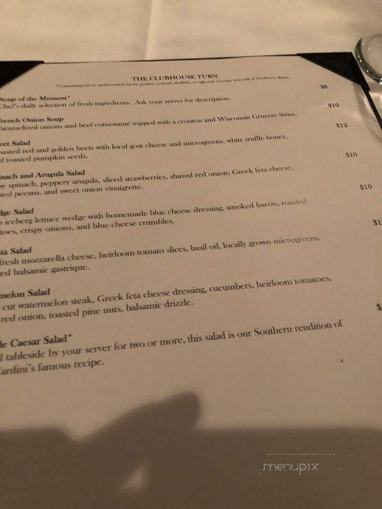 Thoroughbreds Restaurant - Myrtle Beach, SC menu_pic