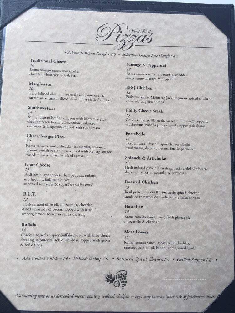 Trio A Brick Oven Cafe - Greenville, SC menu_pic