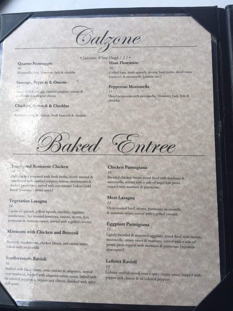 Trio A Brick Oven Cafe - Greenville, SC menu_pic