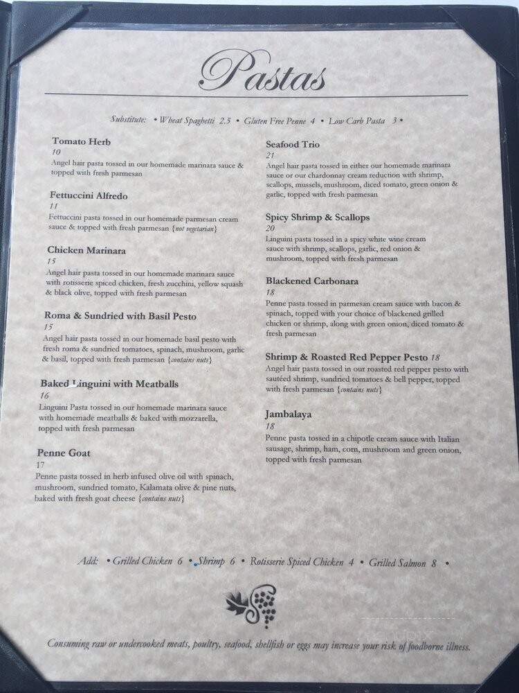 Trio A Brick Oven Cafe - Greenville, SC menu_pic