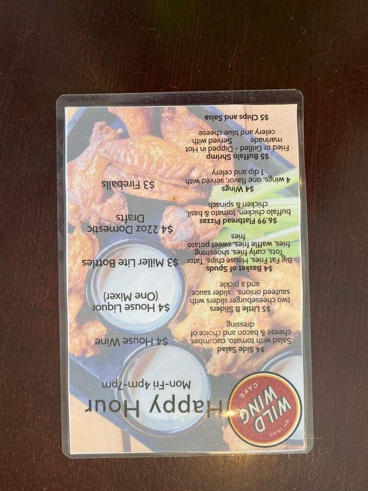 Wild Wing Cafe - Myrtle Beach, SC menu_pic