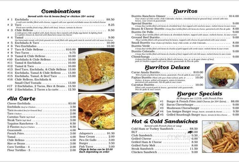 Los Amego's - Elk Point, SD menu_pic