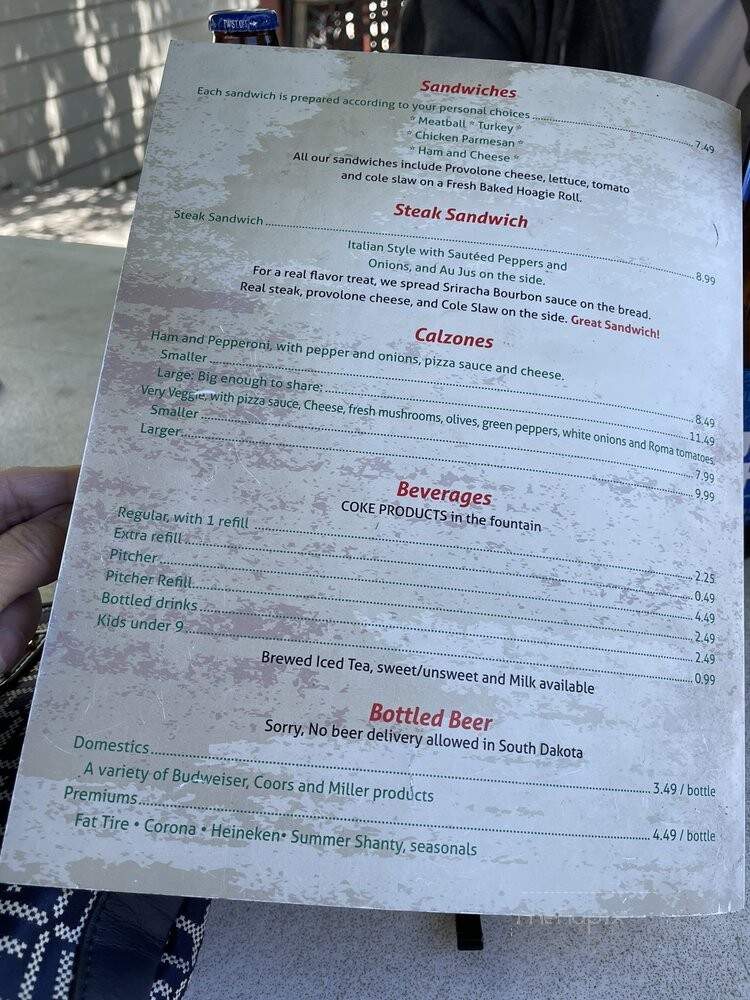 Pizza Works - Custer, SD menu_pic