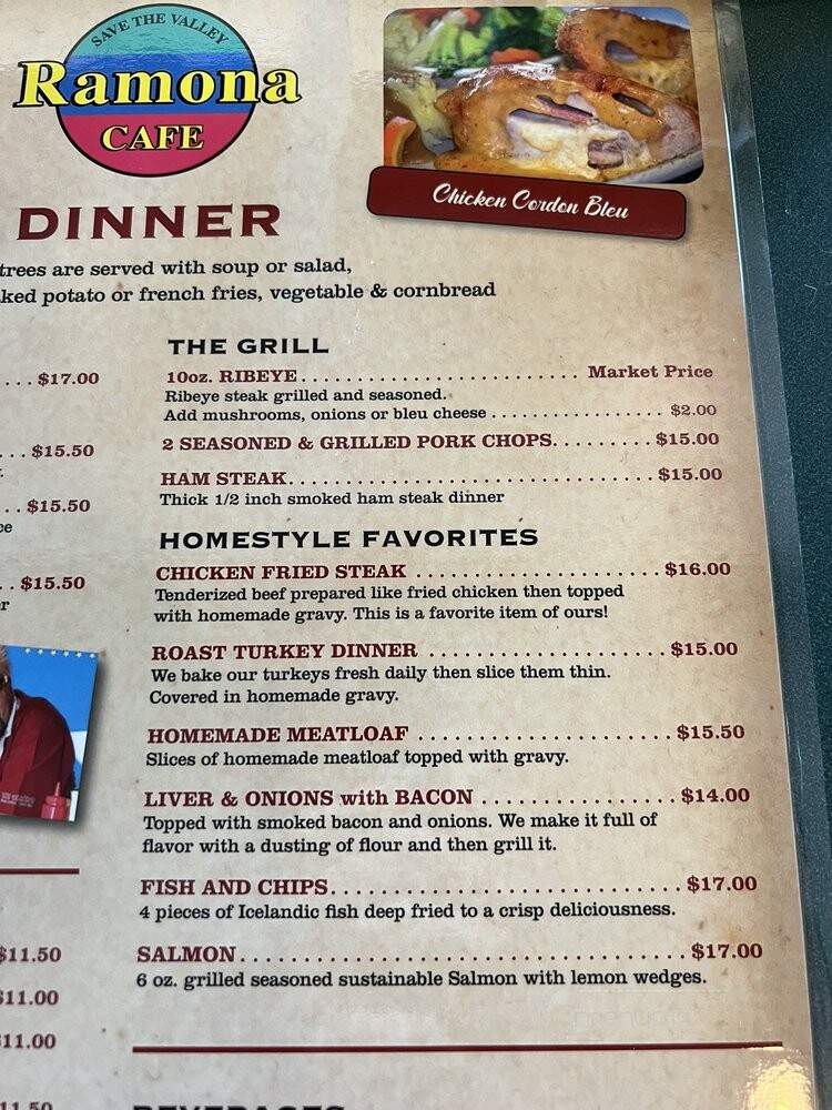 Ramona Diner - Ramona, SD menu_pic