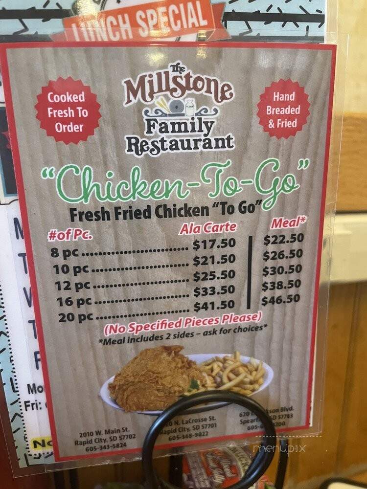 Millstone Family Restaurant - Rapid City, SD menu_pic