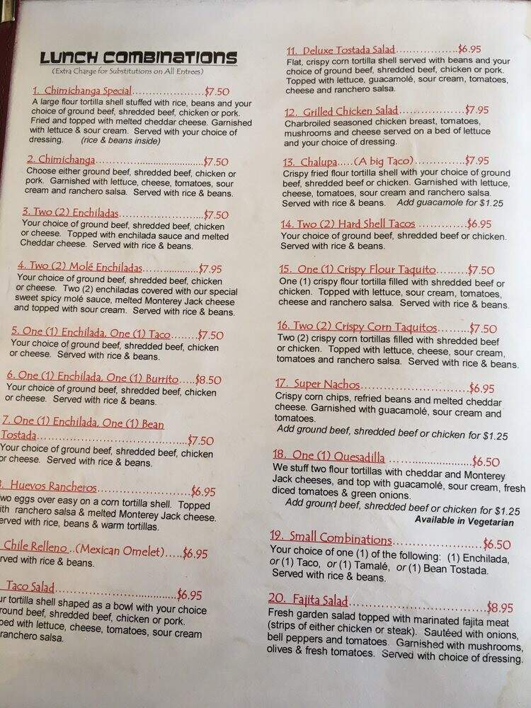 Puerto Vallarta Restaurant - Sioux Falls, SD menu_pic