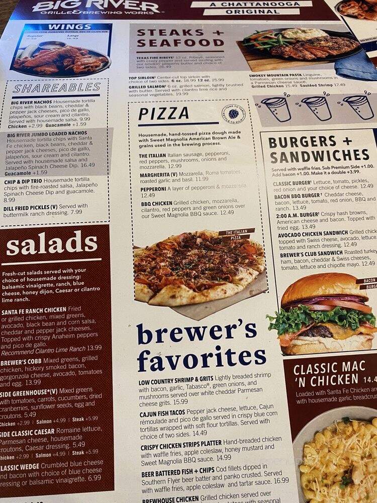 Big River Hamilton Place - Chattanooga, TN menu_pic