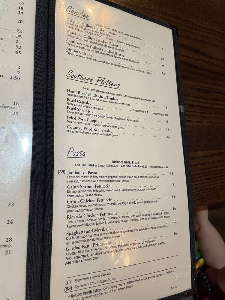 Brass Lantern - Lawrenceburg, TN menu_pic