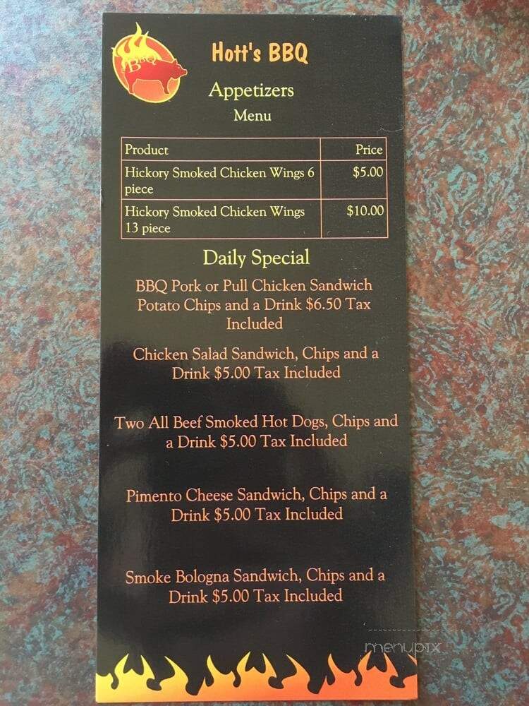 George's Bar-B-Que - Lobelville, TN menu_pic