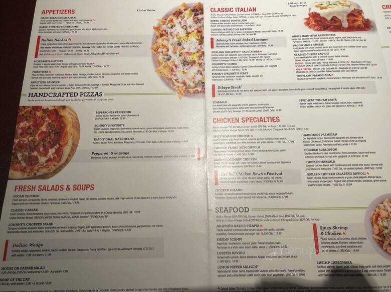 Johnny Carino's Italian - Pigeon Forge, TN menu_pic