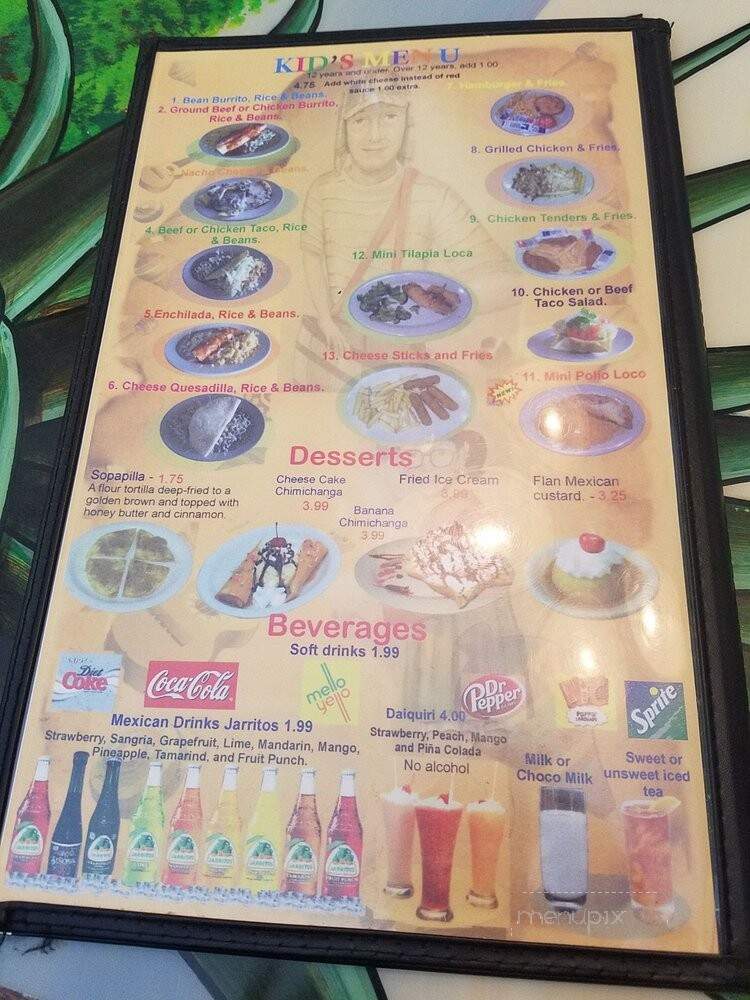 La Altena - Cleveland, TN menu_pic