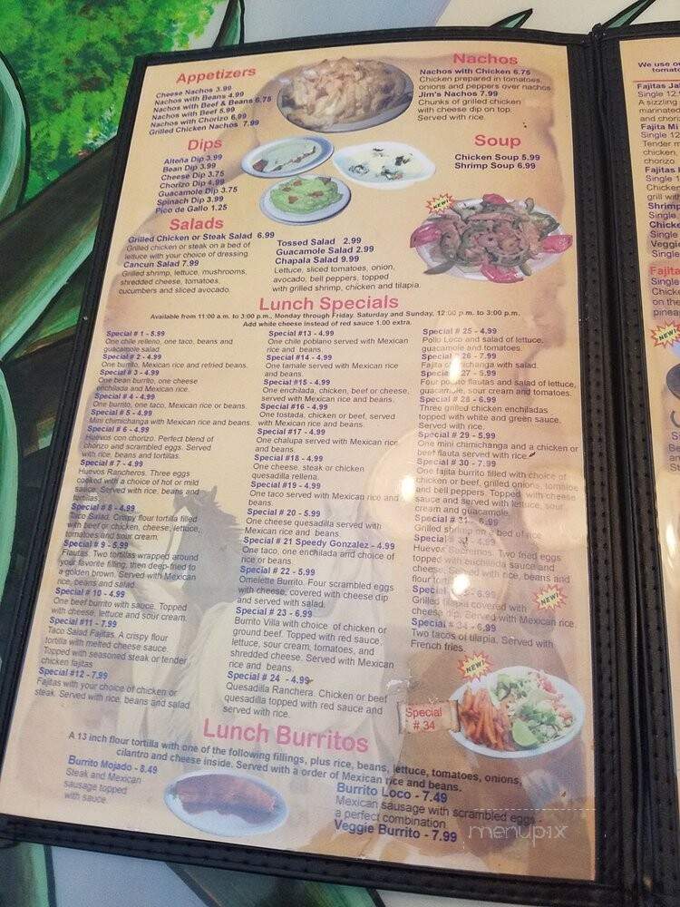 La Altena - Cleveland, TN menu_pic