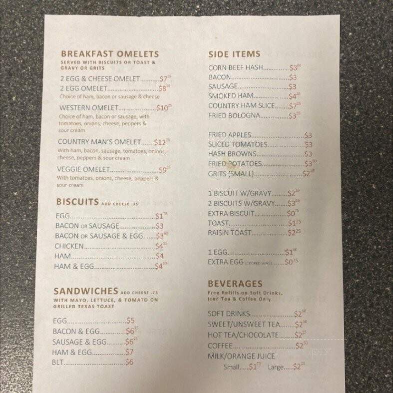 Lillie Mae's Place - Chattanooga, TN menu_pic