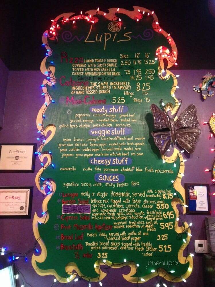 Lupi's Pizza Pies - Chattanooga, TN menu_pic